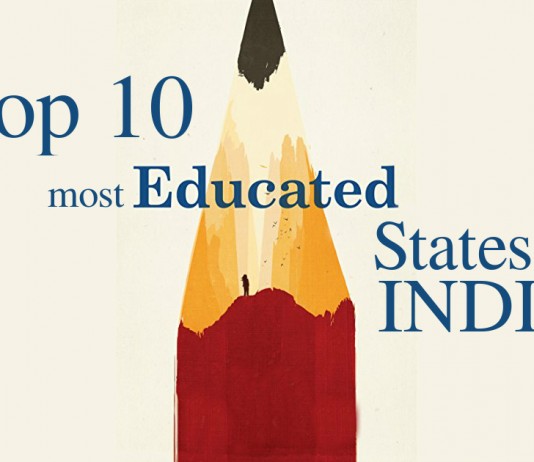 most, educated, states, india
