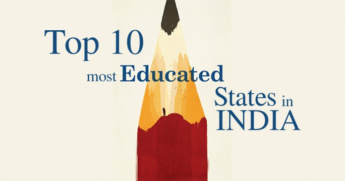 most, educated, states, india