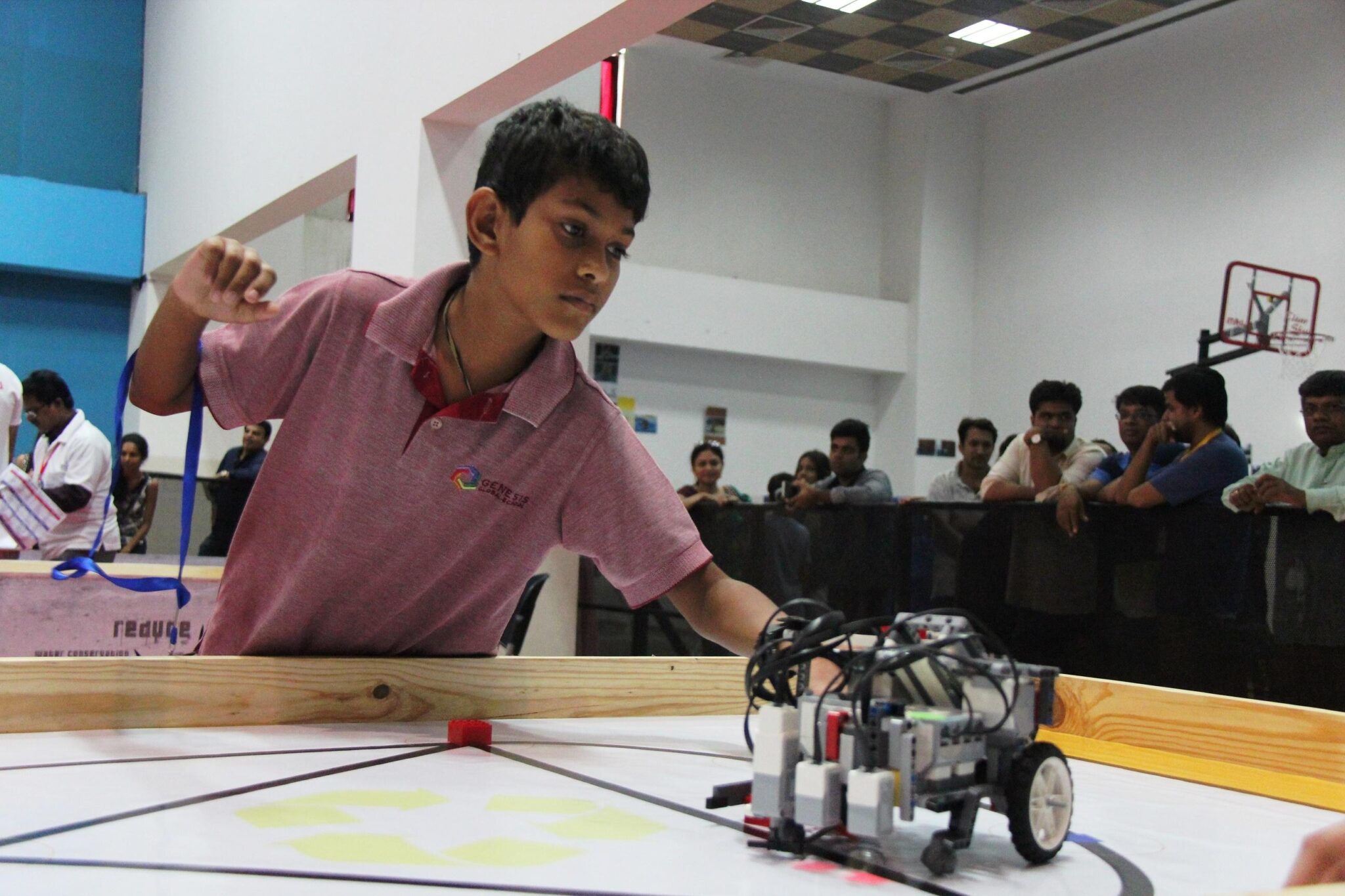 Student at the World Robot Olympiad 2016 at Genesis Global School