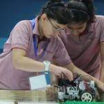 Students at The World Robot Olympiad 2016 at Genesis Global School