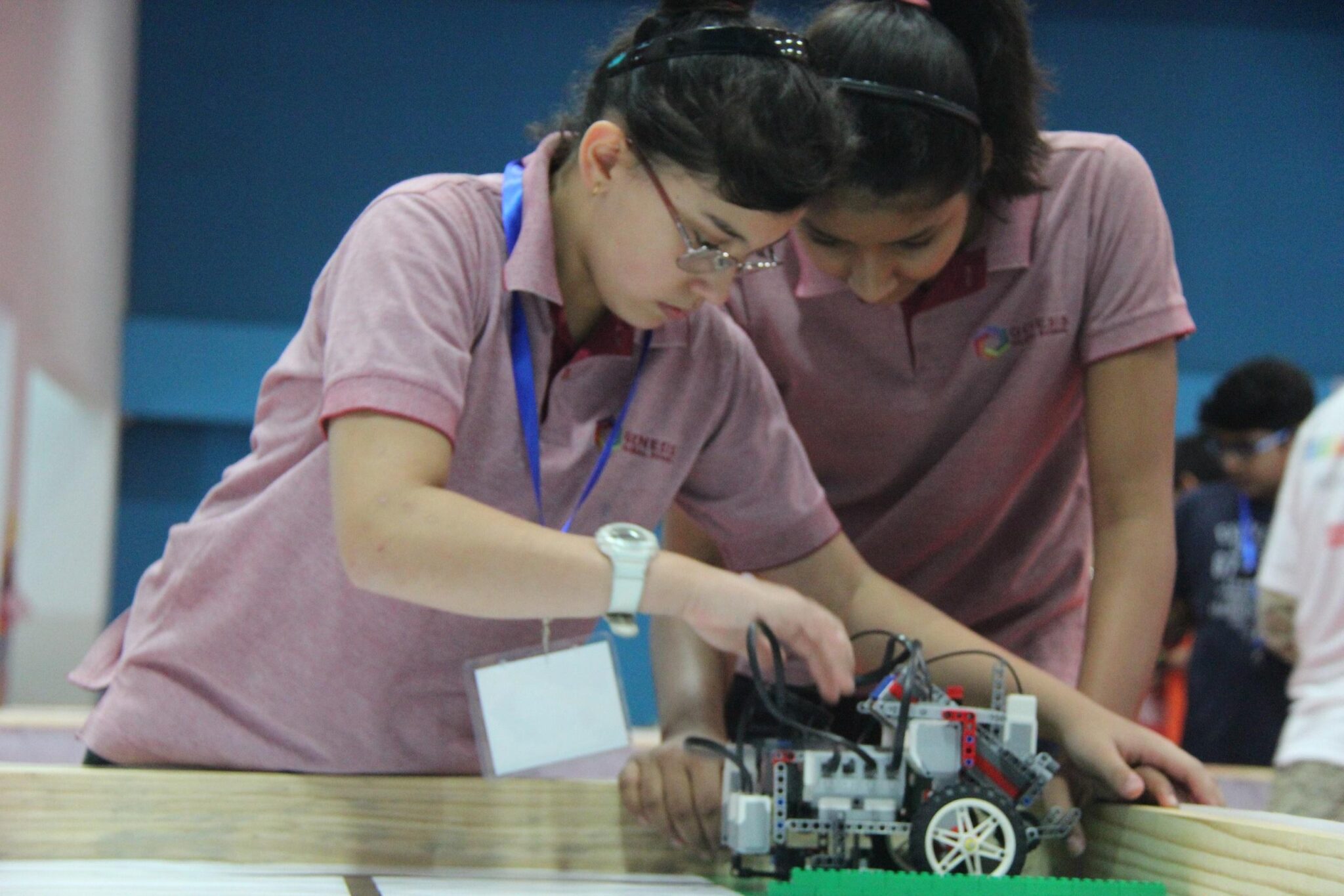 Students at The World Robot Olympiad 2016 at Genesis Global School