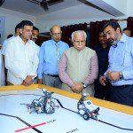 Chief Minister understanding the finer details of the operation of Robotics Skill center