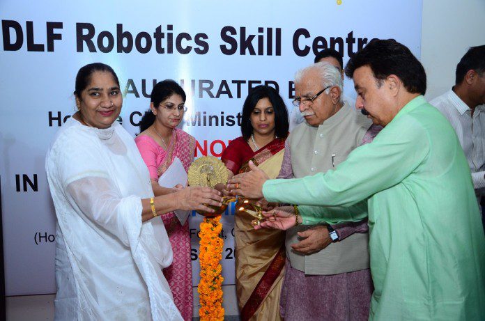 Chief Minister inaugurates seven DLF Robotics Skill centers