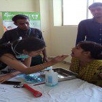 ATDC Student at Health Check up camp