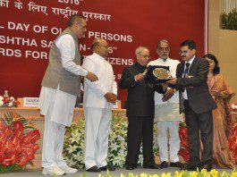 Astha Geriatric Center and Hospice Bags National Award