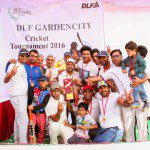 Winners of the cricket tournament at DLF Gardencity