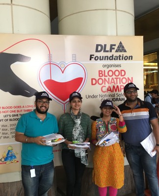 DLF Foundation Organizes Blood Donation Camp to mark National Safety Week DLF Foundation Organizes Blood Donation Camp