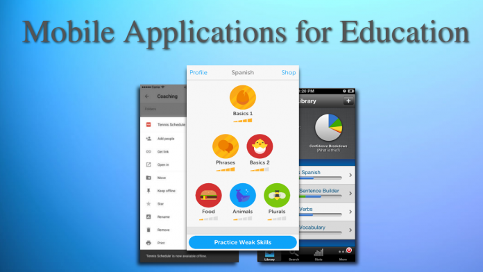 Applications, education