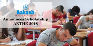 AAkash institute scholarship. Anthe 2018