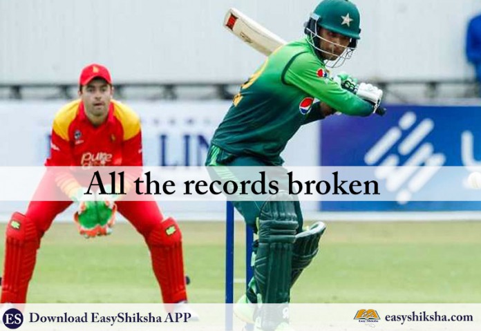 Pakistan vs zimbabwe, All the records broken, Fakhar Zaman