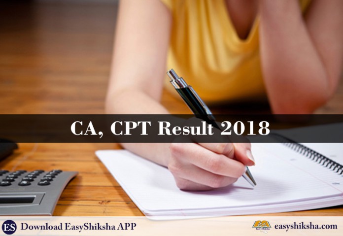 CA, CPT Result 2018, CPT