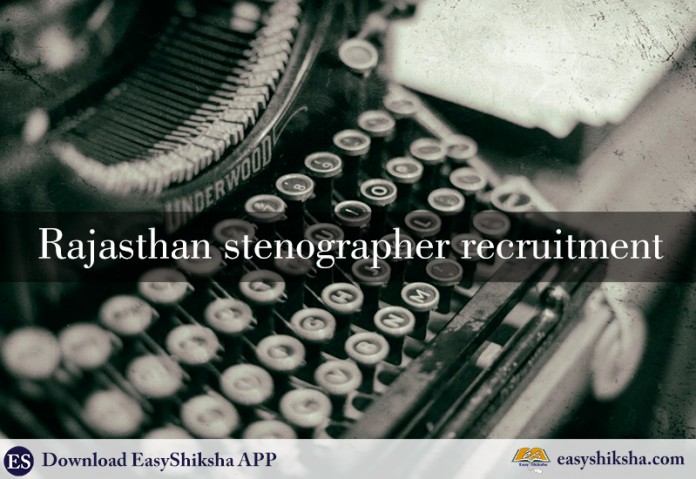 Rajasthan stenographer, stenographer