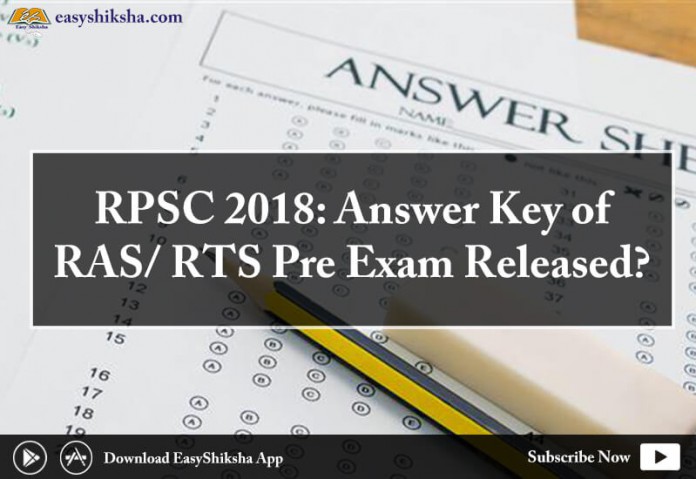 Answer Key of RAS RTS Pre