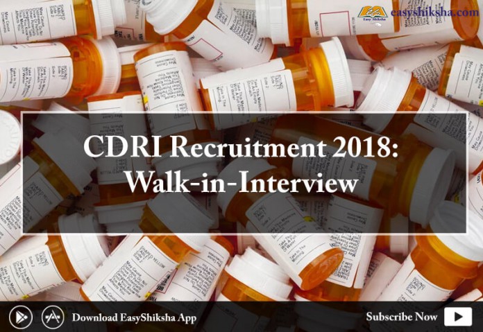 CDRI Recruitment, CDRI Recruitment 2018