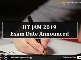 IIT JAM 2019, IIT JAM