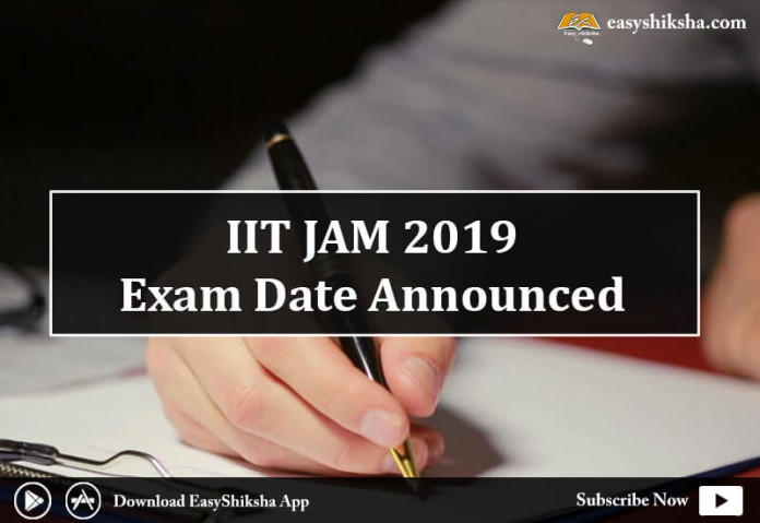 IIT JAM 2019, IIT JAM