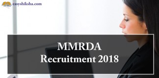 MMRDA Recruitment 2018, MMRDA