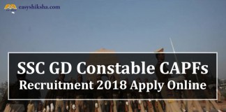 SSC GD Constable recruitment 2018