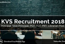 KVS Recruitment 2018