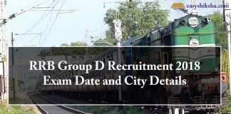 RRB, RRB Group D, exam date, RRB Group D admit card