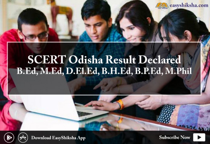 SCERT Odisha Result