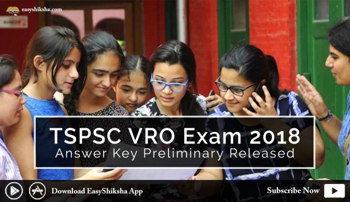 TSPSC VRO Exam 2018, Answer Key