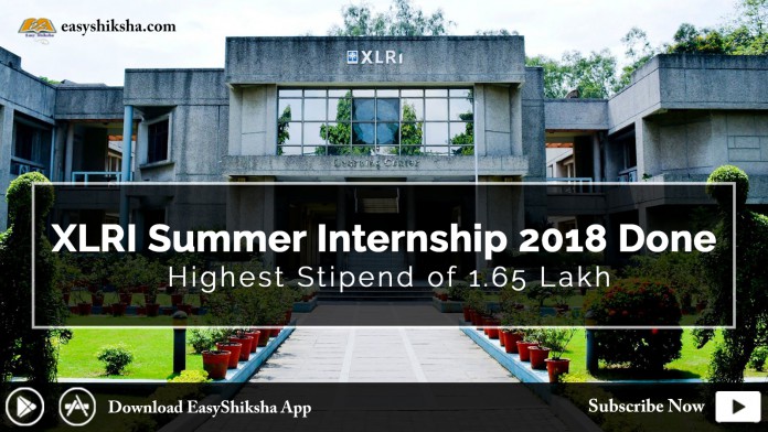 XLRI, Summer Internship