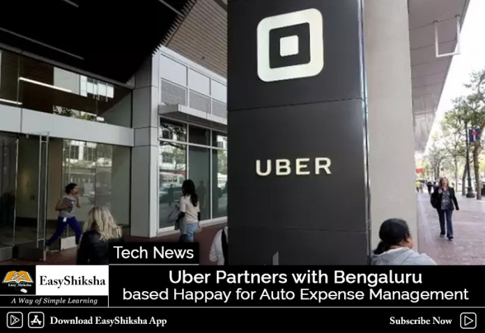 Uber Partners using Bengaluru-based Happay for Auto Expense Management