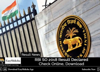 RBI SO 2018