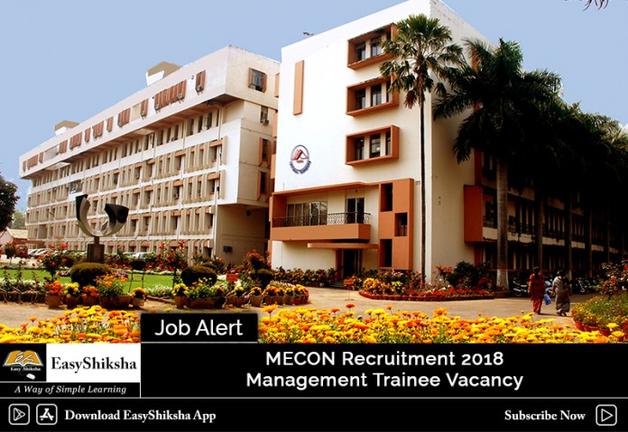 MECON Management Trainee Recruitment