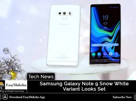 Samsung Galaxy Note 9 Snow White Variant Looks Set