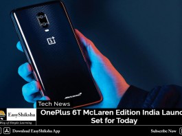 OnePlus 6T McLaren Edition India Launch Set for Today