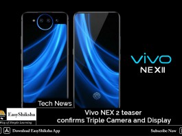 Vivo NEX 2 teaser confirms Triple Camera and Display