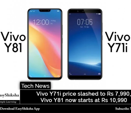 Vivo Y71i price slashed to Rs 7,990