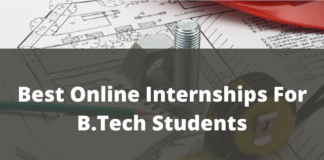 Online Internships for B.tech students