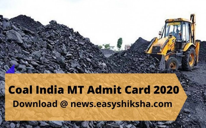 Coal India MT Admit Card