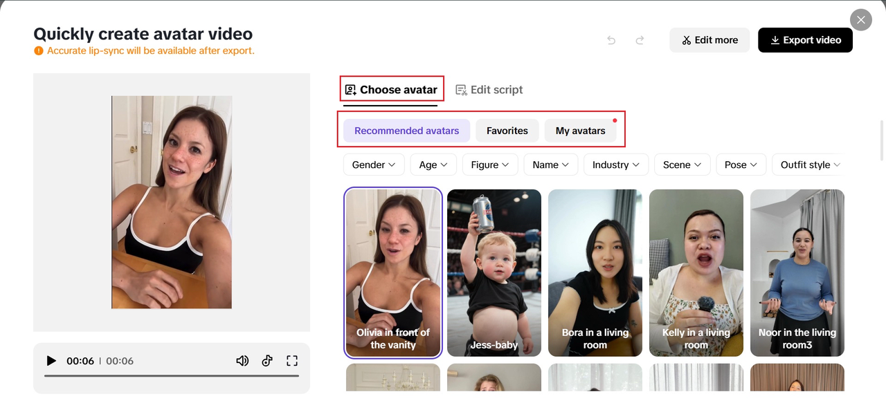Create Avatar Video