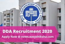 DDA Recruitment