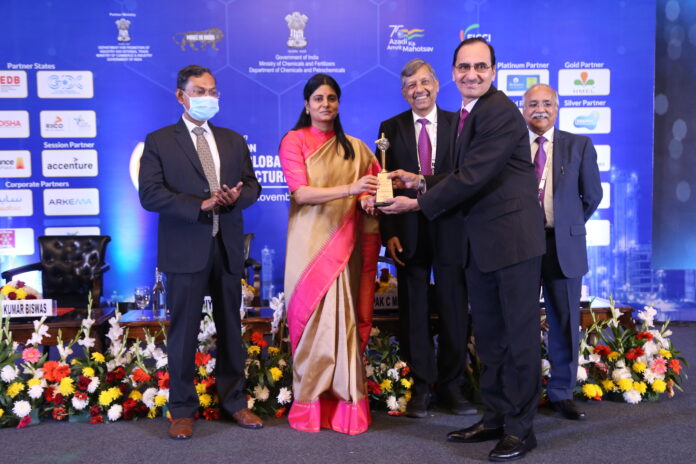 FICCI Mr. Shohab Rais, COO Tata Chemicals accepting the award on behalf of the company