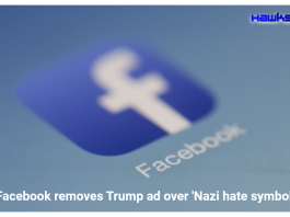 Facebook removes Trump ad over 'Nazi hate symbol'.