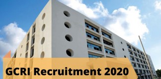 GCRI Recruitment