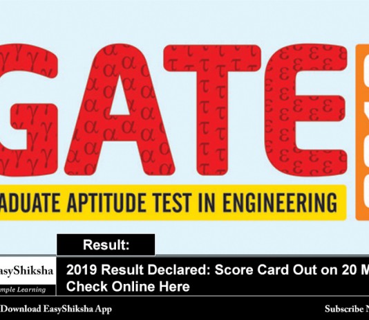 Gate 2019 Result