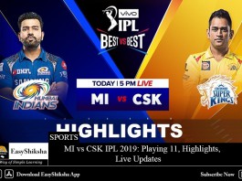 MI vs CSK IPL 2019