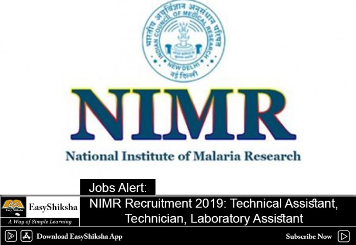 NIMR Recruitment 2019