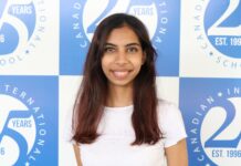 Canadian International School student Tanvi