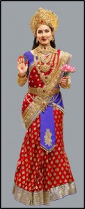 Puja Banerjee essaaying the role of Maa Vaishno Devi in the show