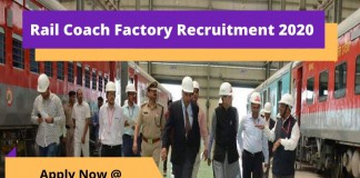 Rail Coach Factory Recruitment