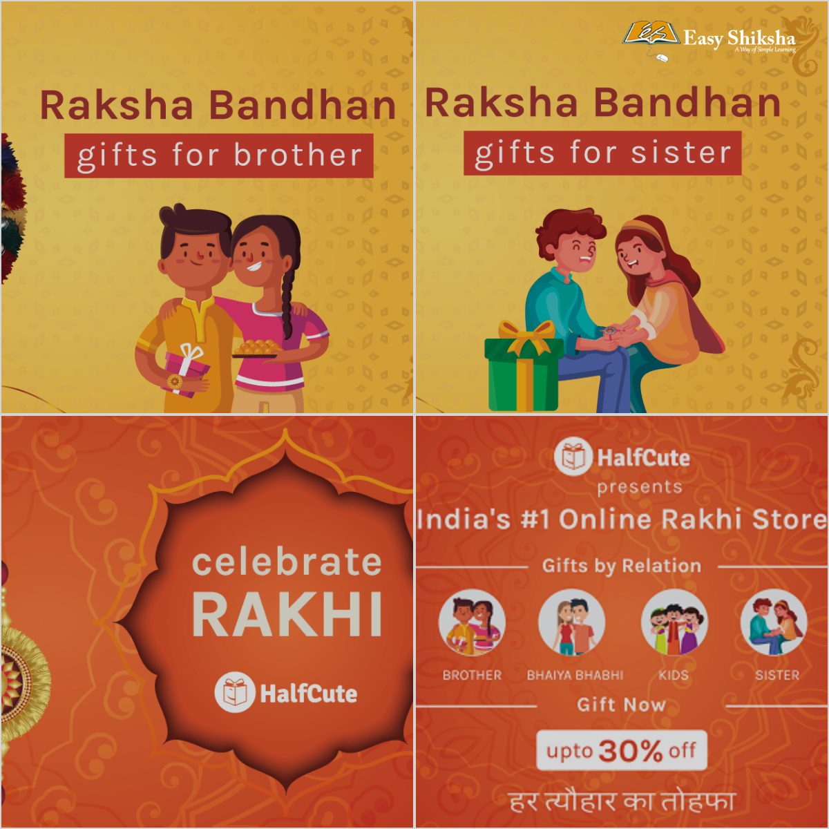 Unique Rakhi GIft Ideas for Brother Online Greeting Card by Raksha Bandha