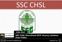SSC CHSL, Recruitment 2019