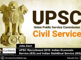 UPSC Recruitment 2019